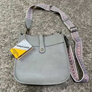 Gray Conceal Carry Crossbody Bag